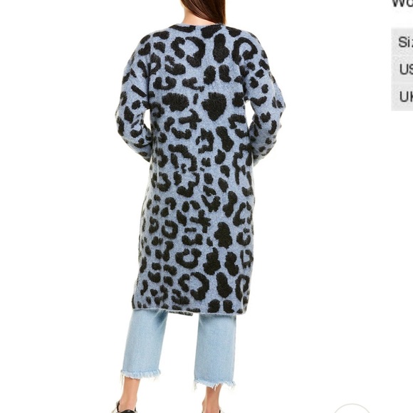 Ragdoll LA Fuzzy Leopard Mohair & Wool-Blend Cardigan - Picture 4 of 10